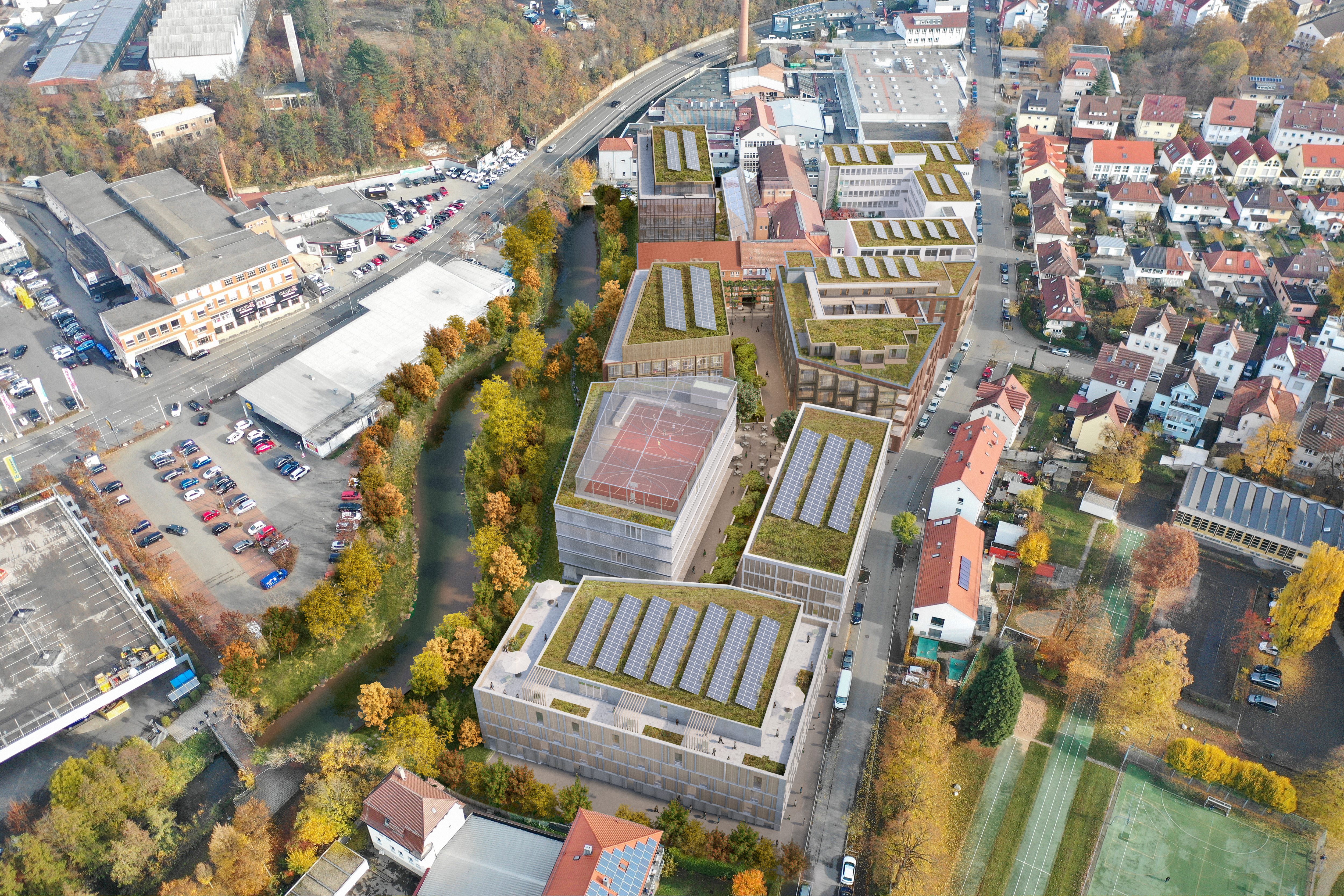 Stoll Areal Luftbild des Areals